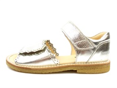 Angulus sandal champagne with hole pattern
